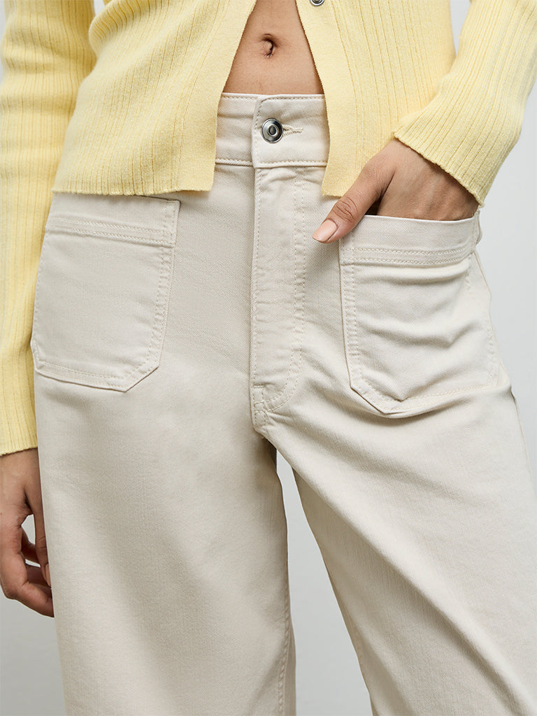LOV Beige High-Rise Jeans