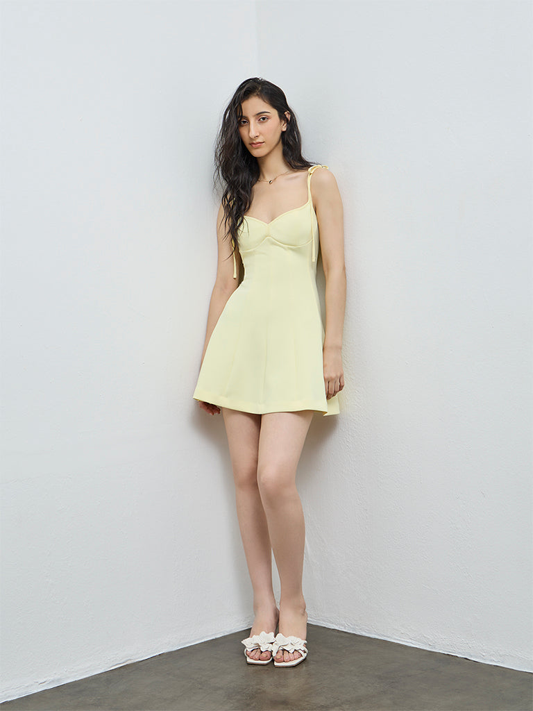 Nuon Yellow A-Line Dress