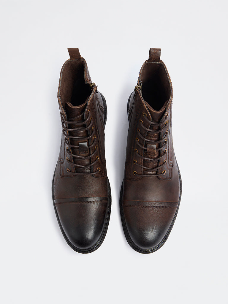 SOLEPLAY Dark Brown Leather Maverick Boots