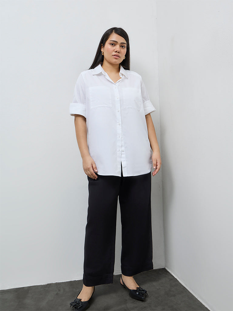 Gia Black High-Rise Denim Pants