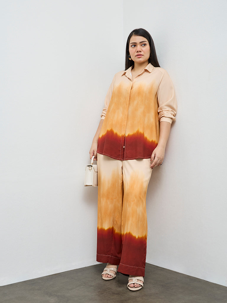 Gia Cream Tie-Dye Shirt