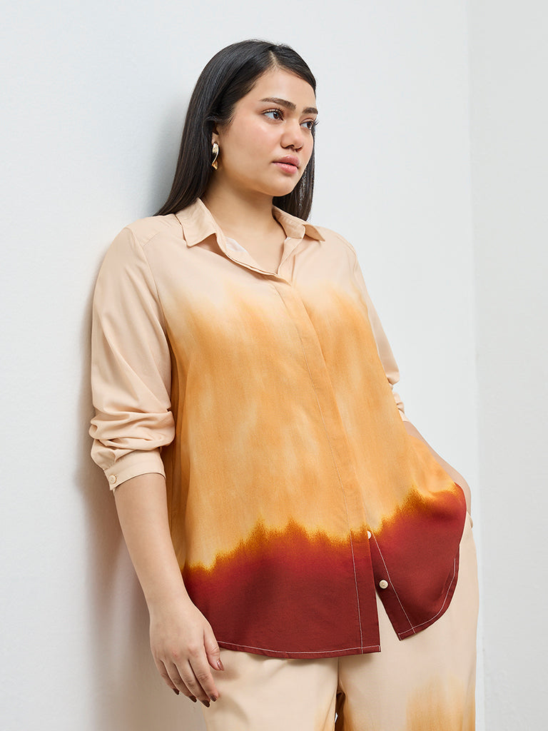 Gia Cream Tie-Dye Shirt