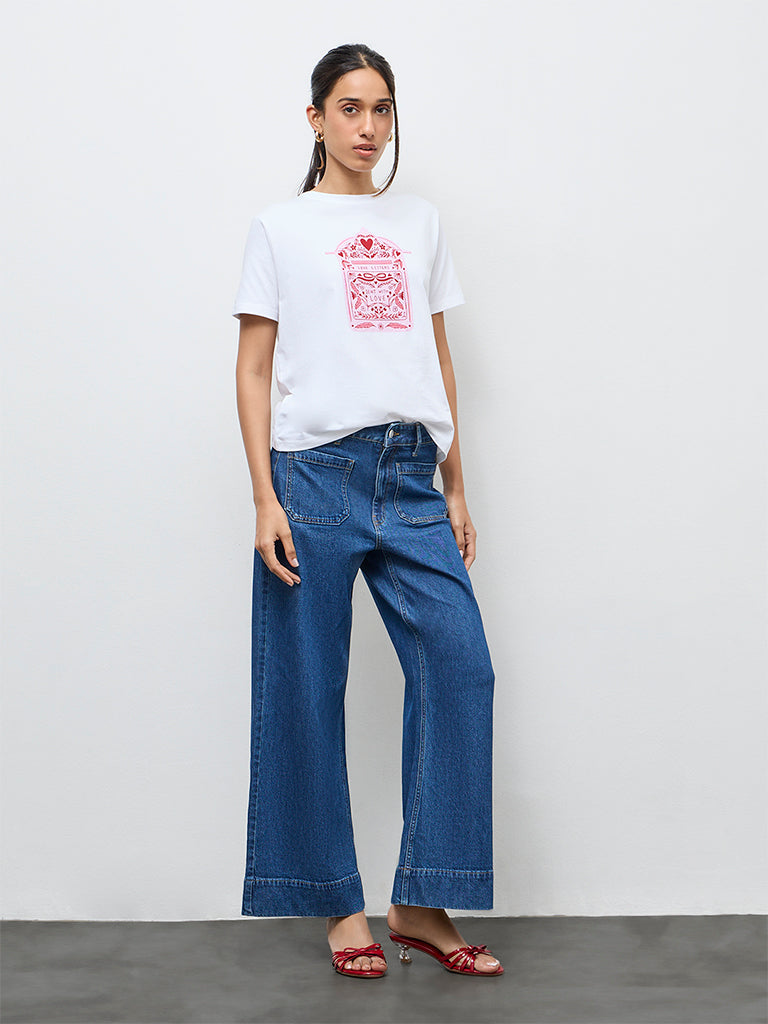 LOV White Graphic T-Shirt