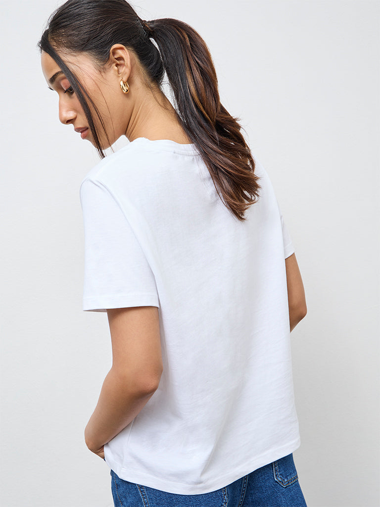 LOV White Graphic T-Shirt
