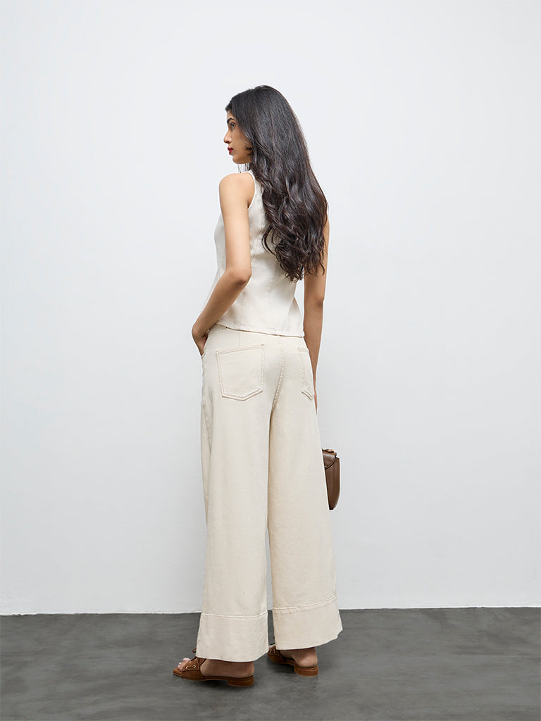 LOV Off-White High-Rise Jeans