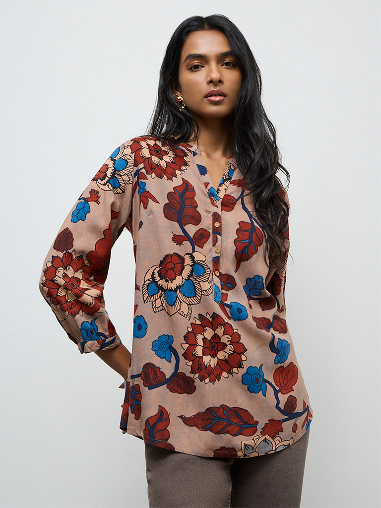 Utsa Multicolour Floral Patterned Tunic