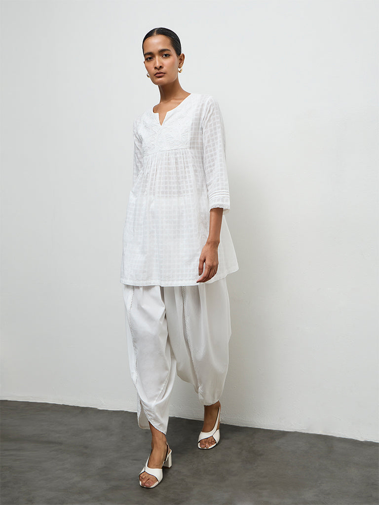 Zuba Ivory Embroidered Tunic