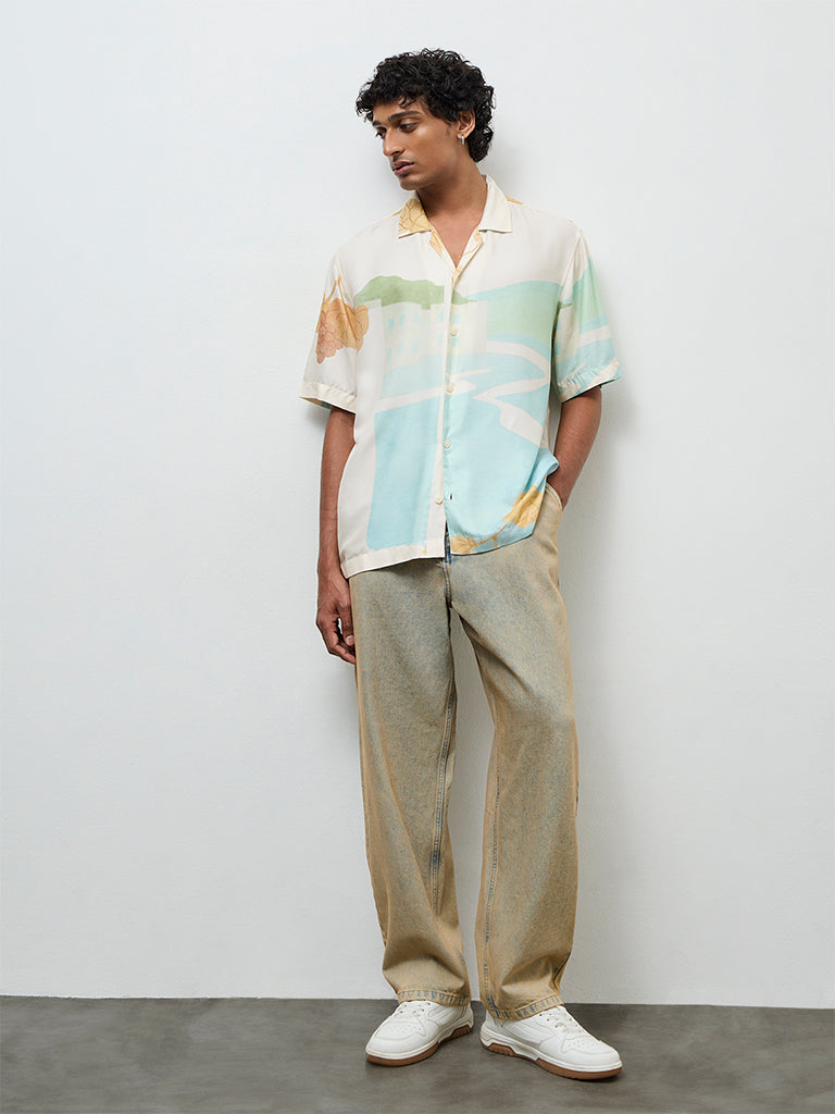 Nuon Multicolor Printed Relaxed-Fit Shirt