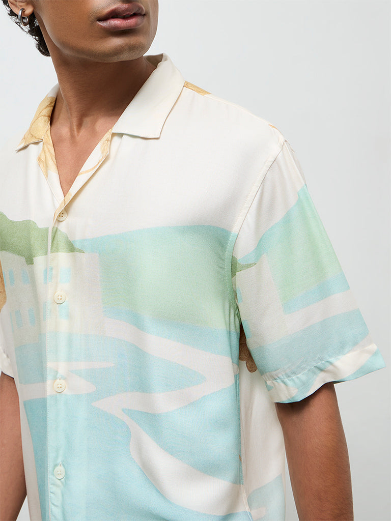 Nuon Multicolor Printed Relaxed-Fit Shirt