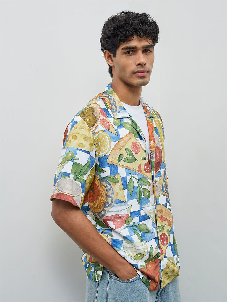 Nuon Multicolor Printed Relaxed-Fit Shirt