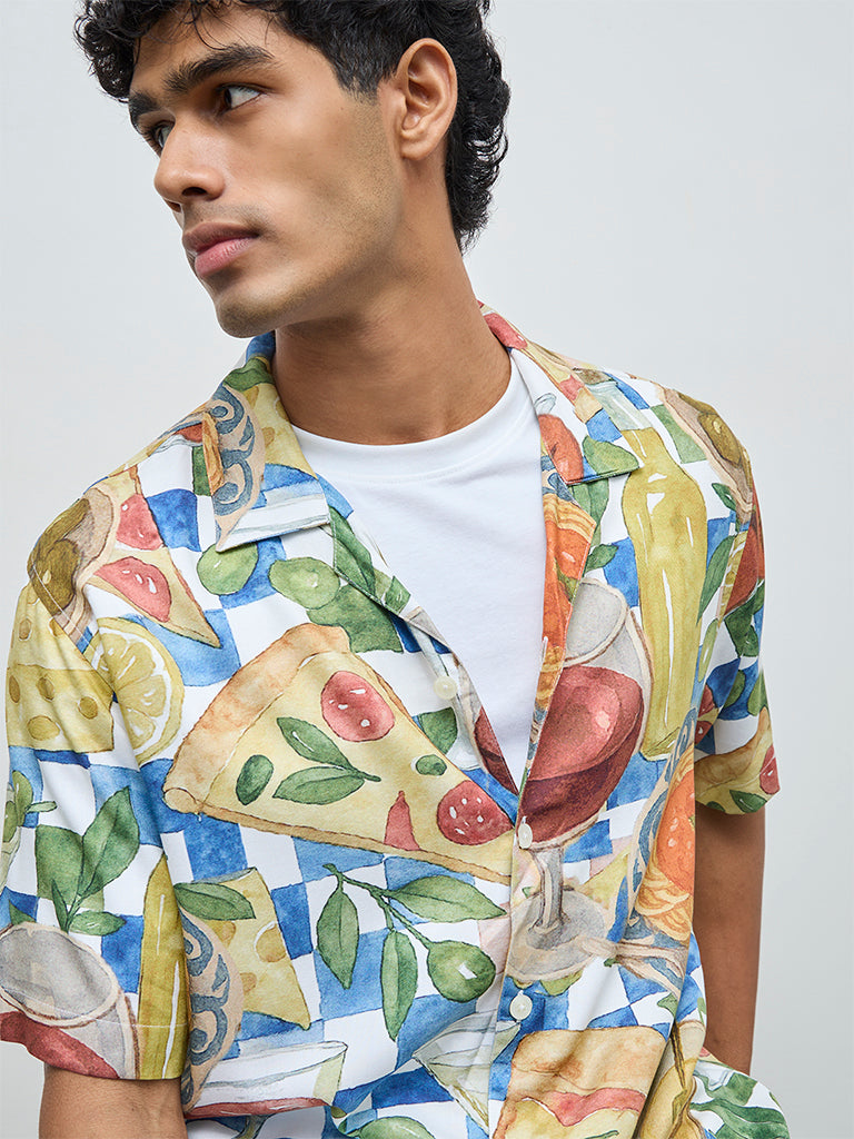 Nuon Multicolor Printed Relaxed-Fit Shirt