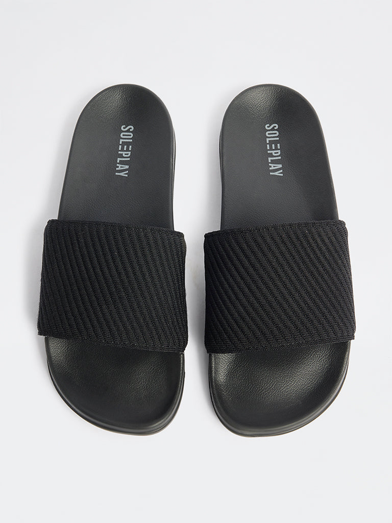 SOLEPLAY Black Textured Pool Slides