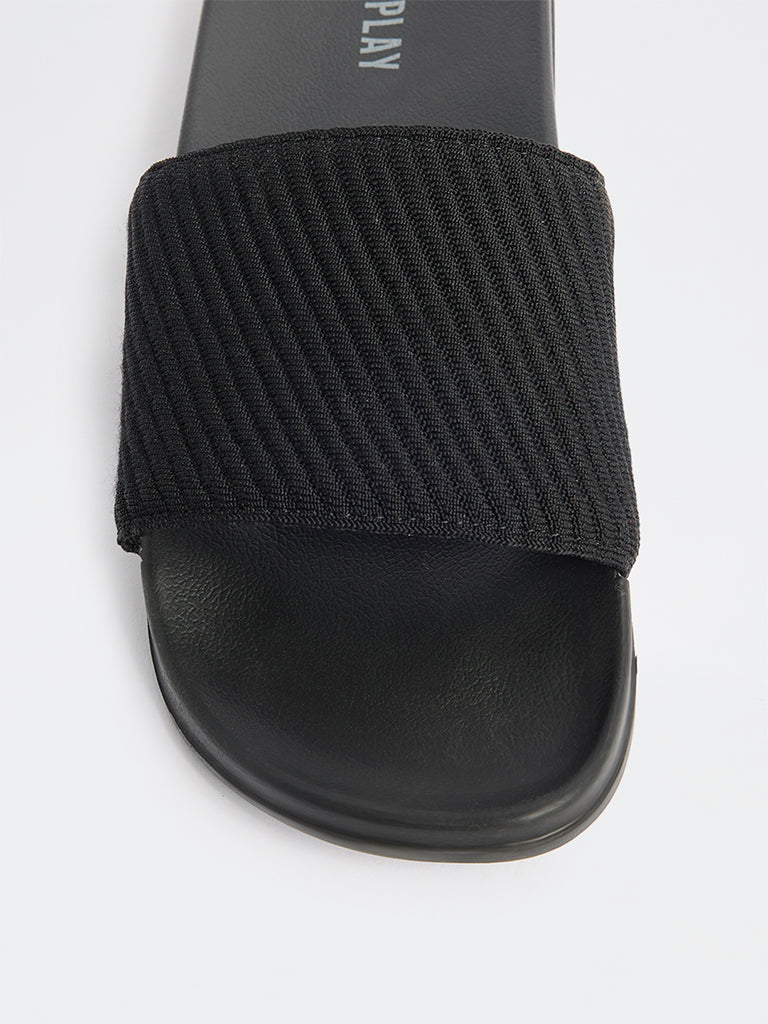 SOLEPLAY Black Textured Pool Slides