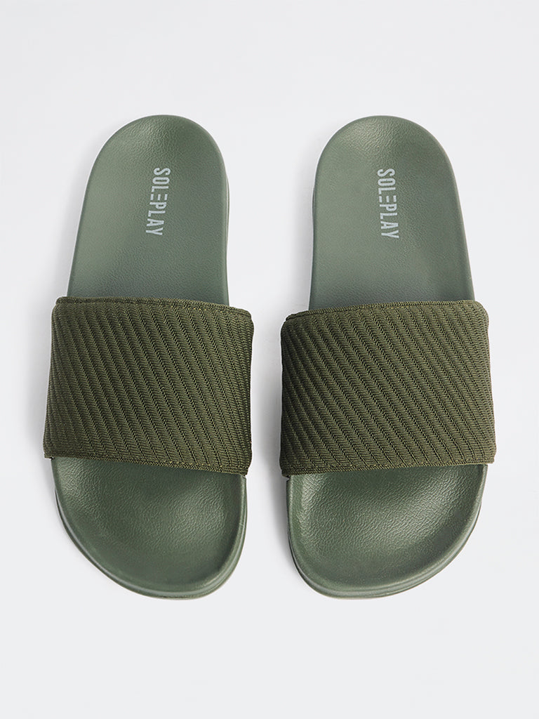 SOLEPLAY Olive Textured Pool Slides
