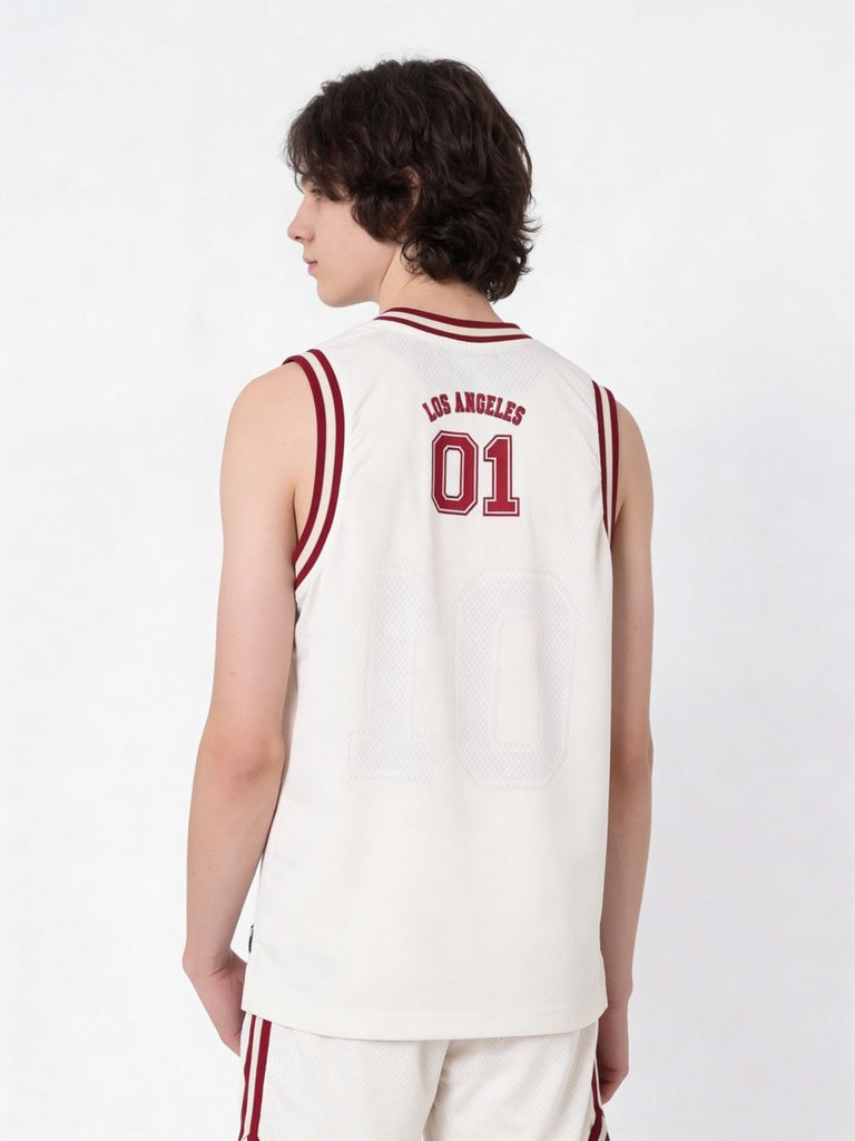 Boys Off-White Printed Sleeveless T-Shirt