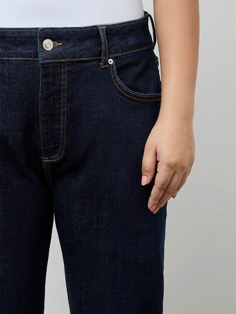 Gia Dark Blue High Rise Jeans