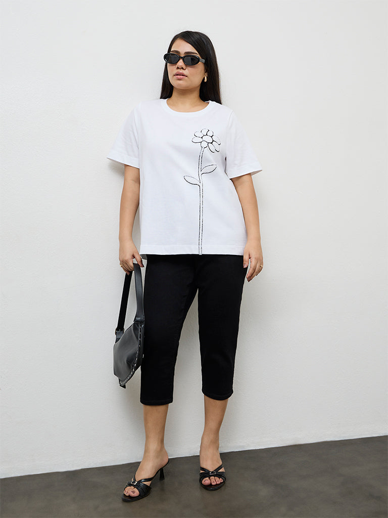 Gia Black High-Rise Capri