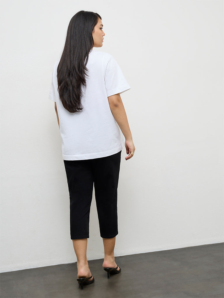Gia Black High-Rise Capri
