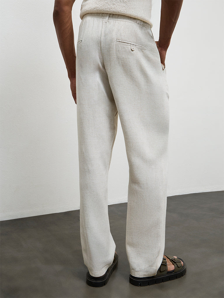 ETA Off-White Relaxed Fit Mid-Rise Chinos