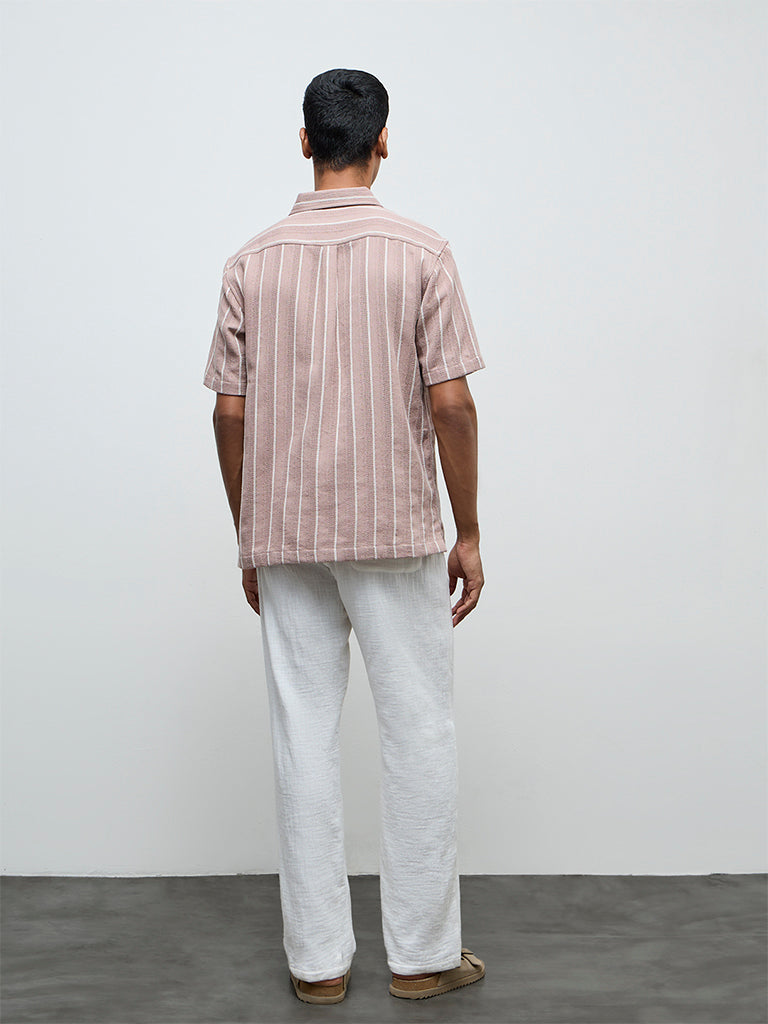 ETA White Relaxed-Fit Mid-Rise Cotton Chinos
