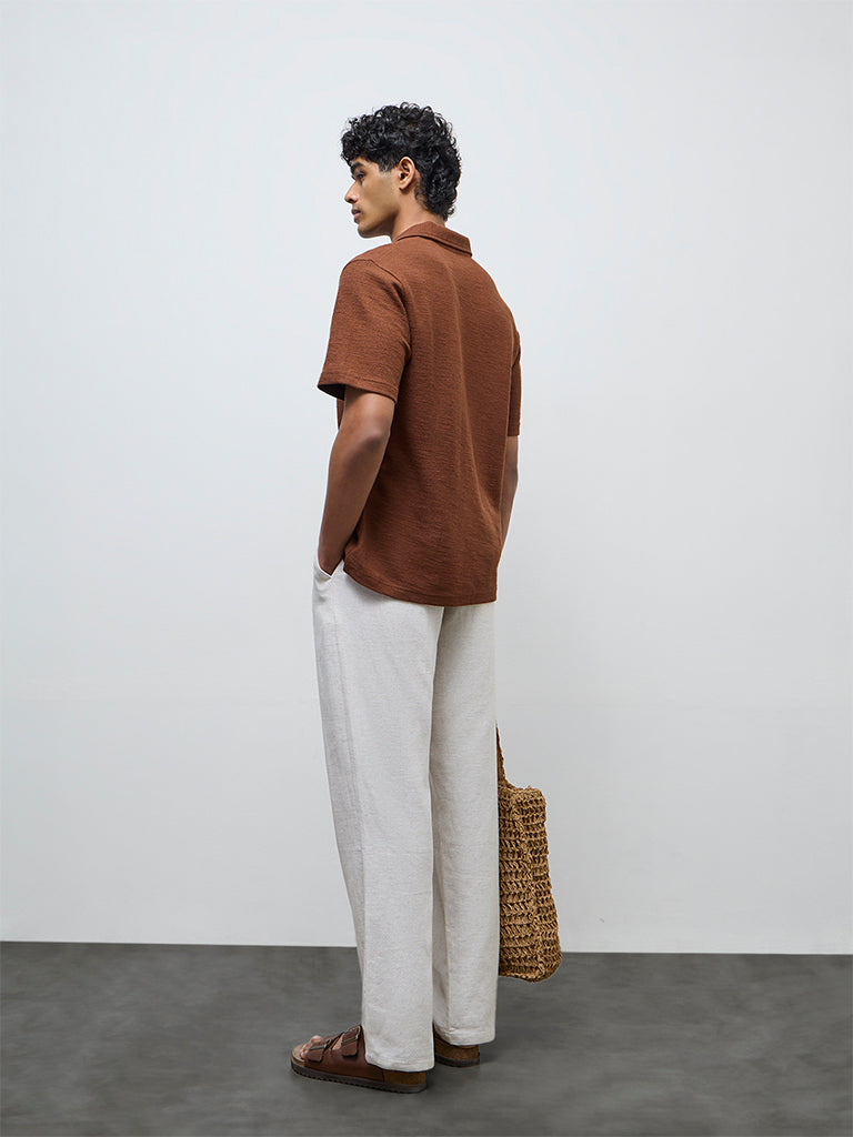 ETA Off-White Relaxed-Fit Mid-Rise Cotton-Blend Chinos