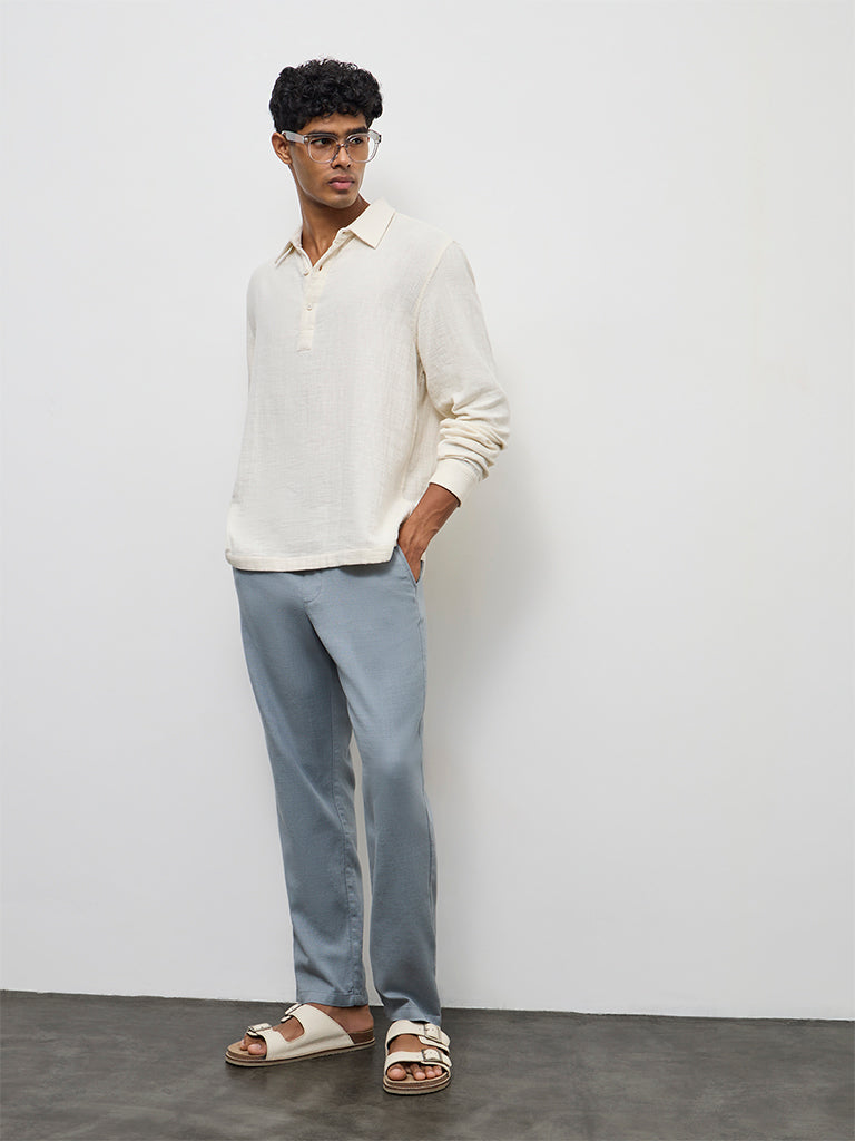 ETA Off-White Relaxed-Fit Cotton Shirt
