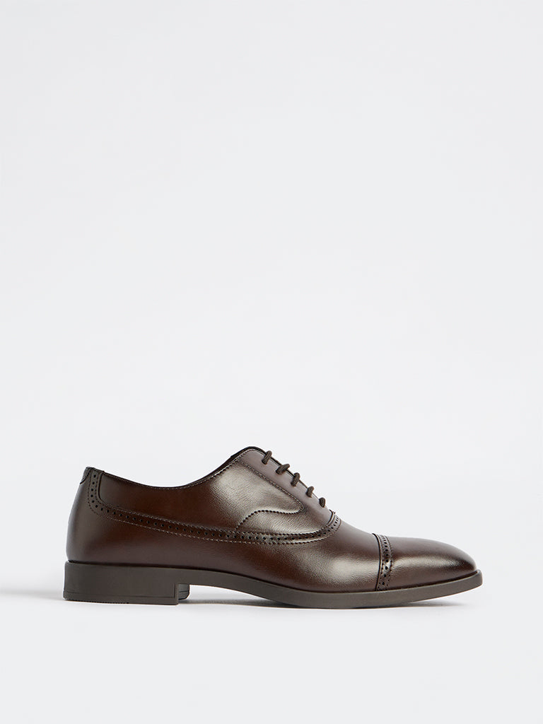 SOLEPLAY Dark Brown Oxford Shoes