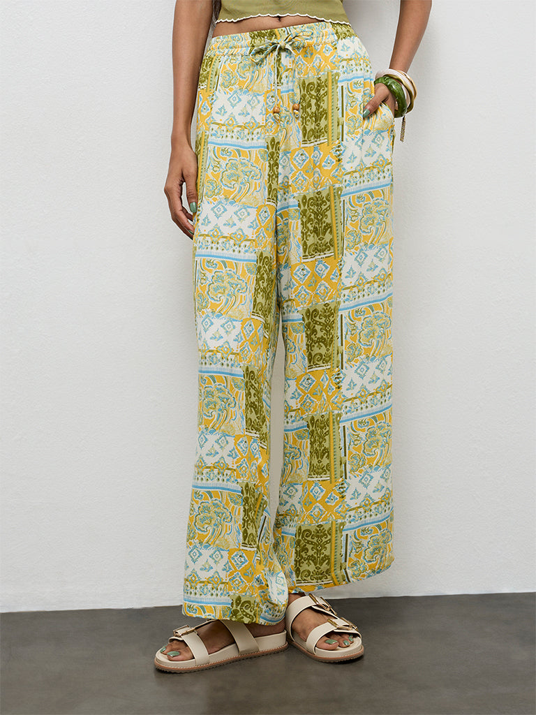 Bombay Paisley Multicolor Printed Palazzos