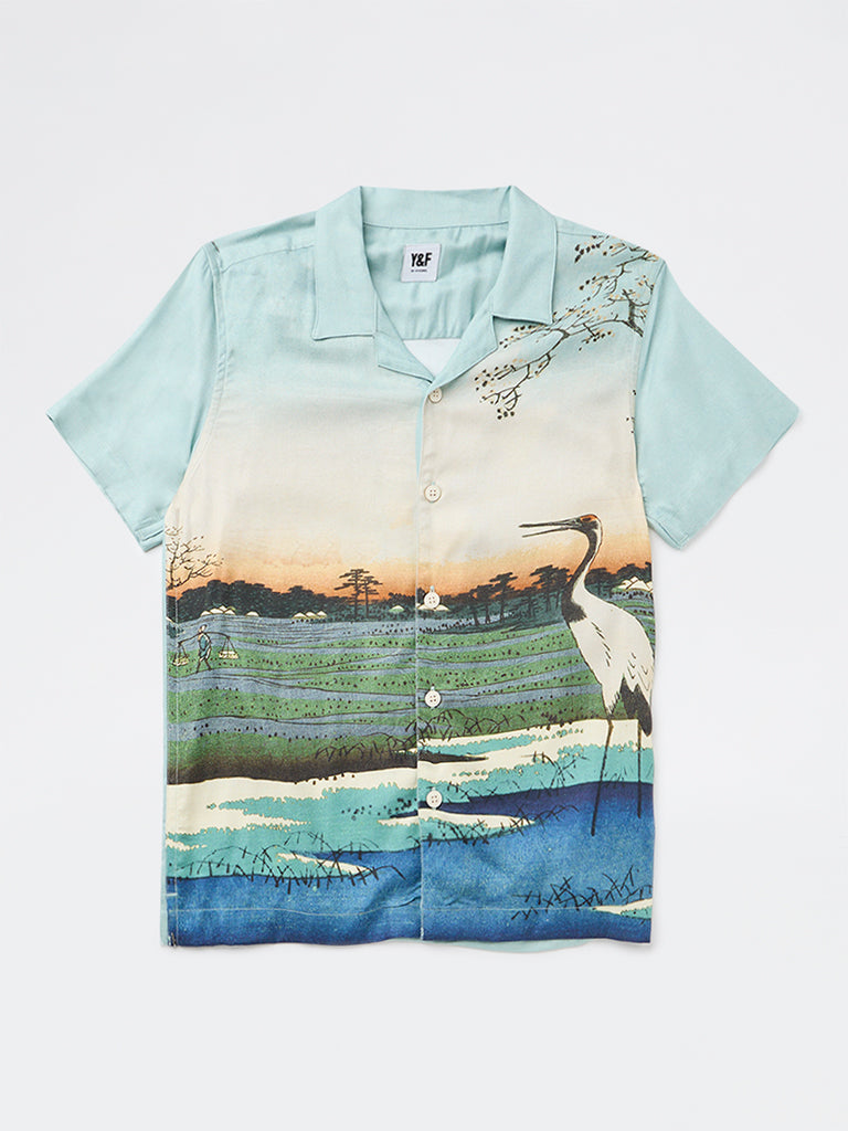 Boys Multicolour Nature-Inspired Shirt
