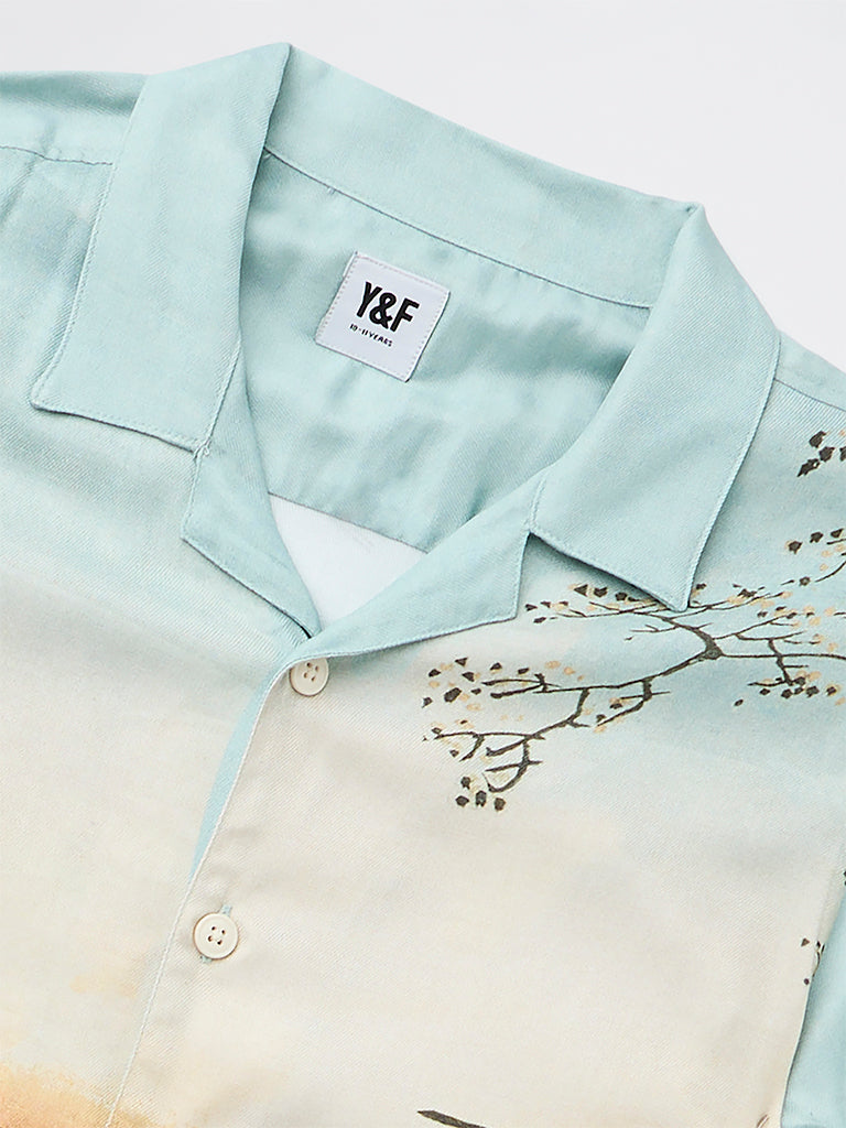 Boys Multicolour Nature-Inspired Shirt