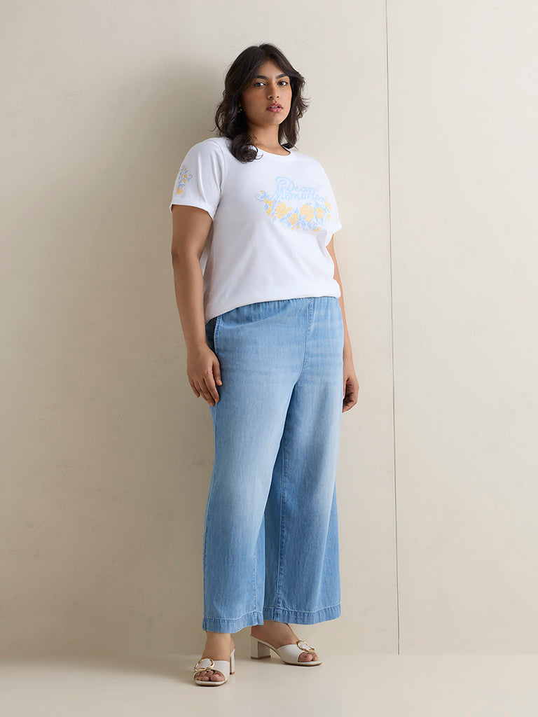 Gia Blue Light Wash Denim Pants