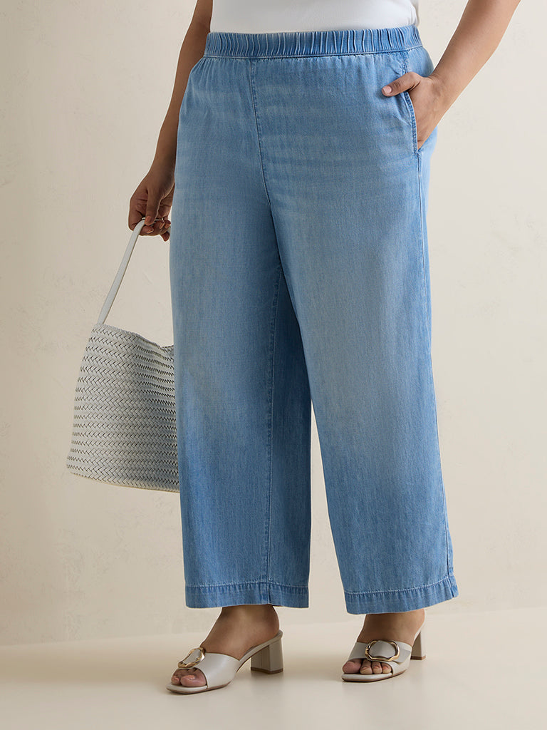 Gia Blue Light Wash Denim Pants