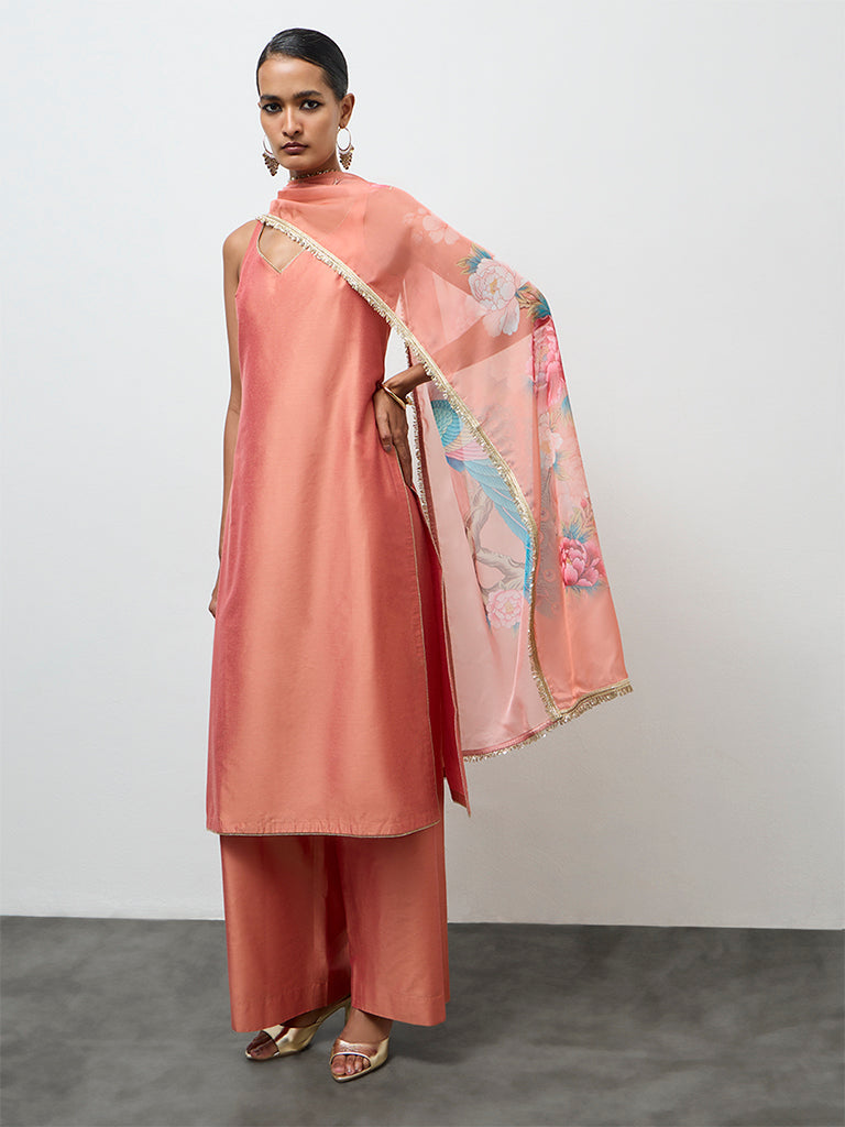 Vark Dusty Orange A-Line Ethnic Set