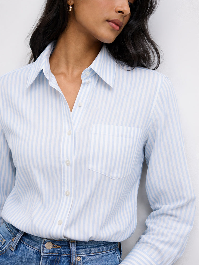 LOV Blue Striped Shirt