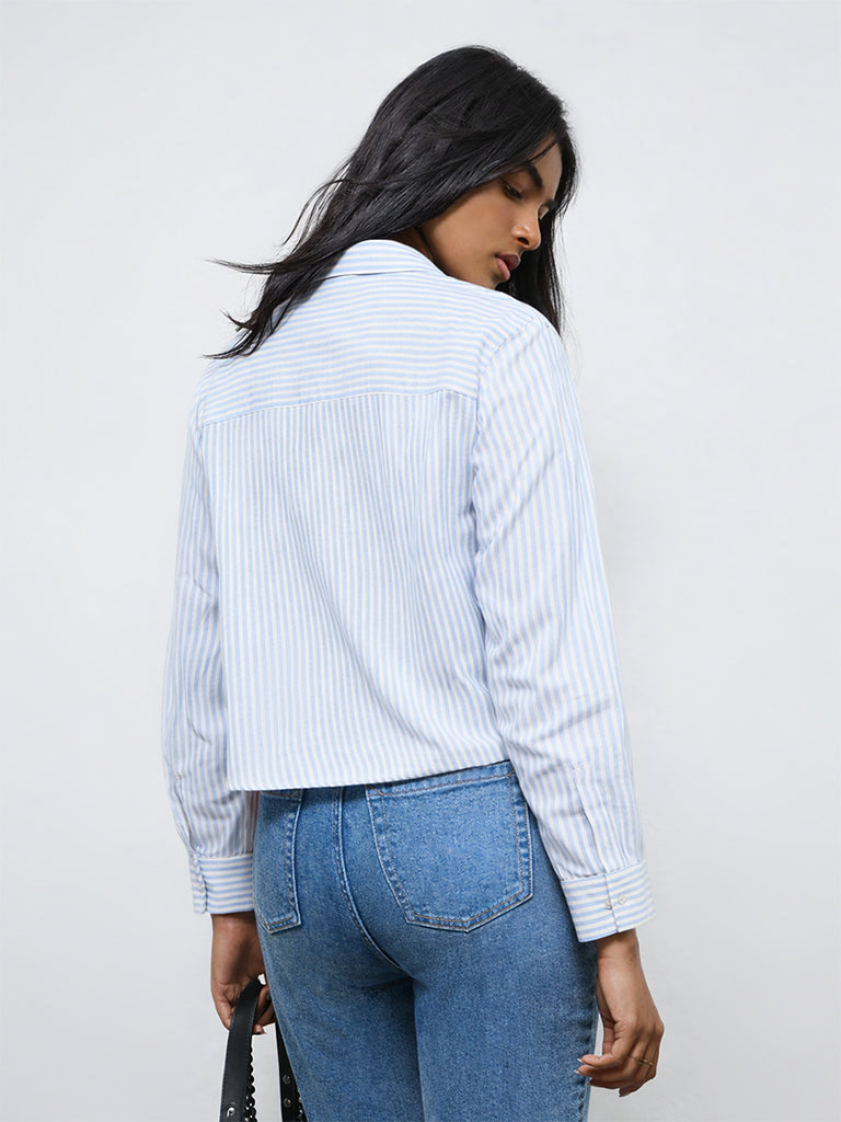 LOV Blue Striped Shirt