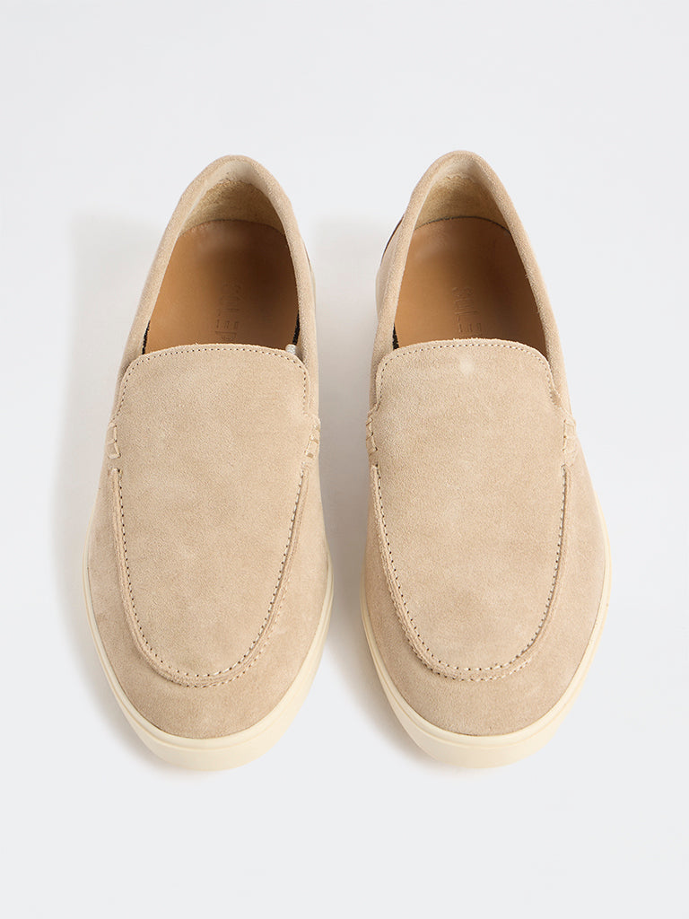 SOLEPLAY Beige Suede Loafers