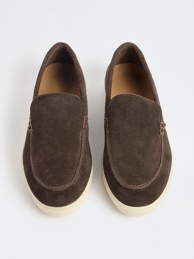 SOLEPLAY Brown Suede Loafers
