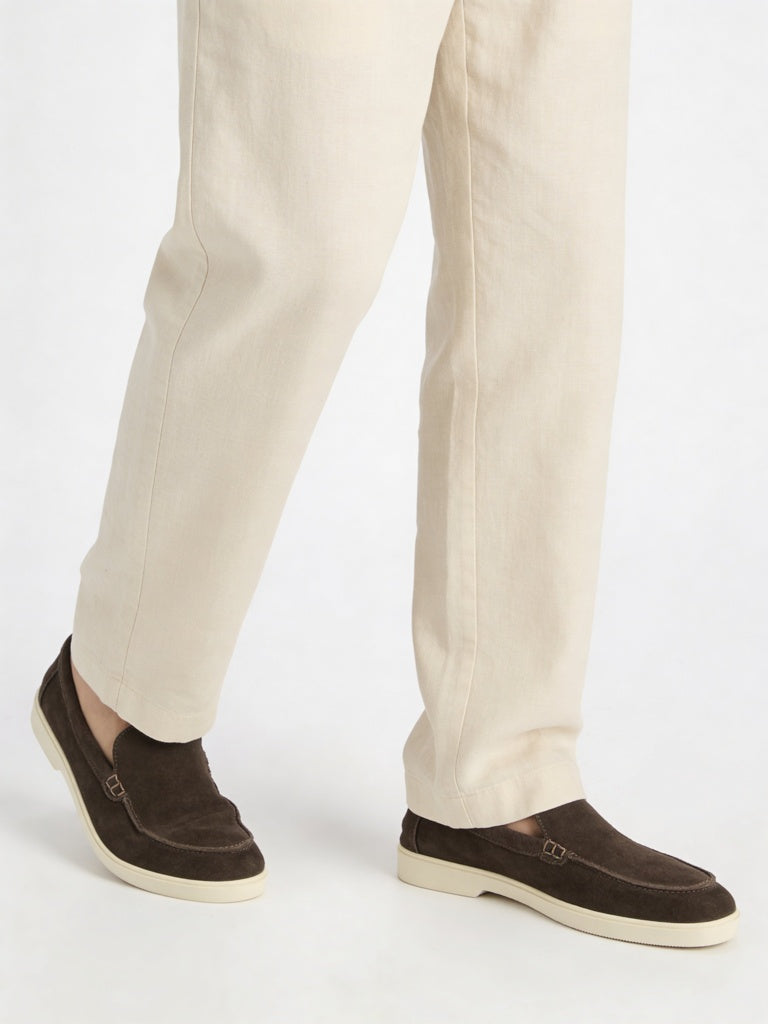 SOLEPLAY Brown Suede Loafers