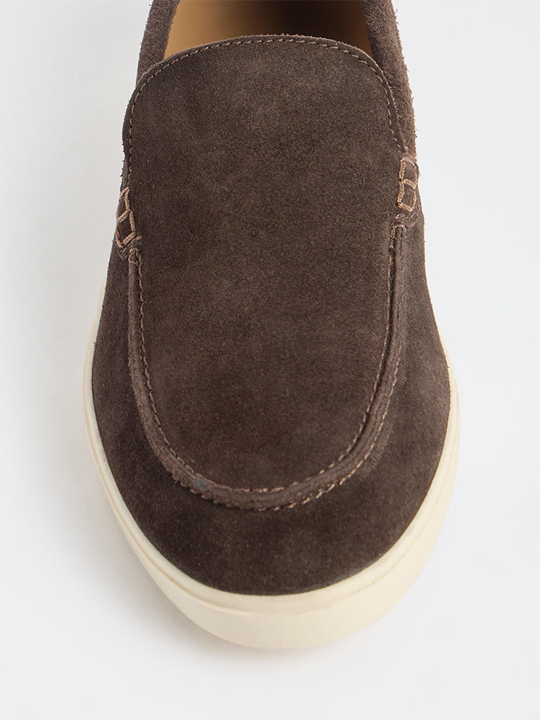 SOLEPLAY Brown Suede Loafers