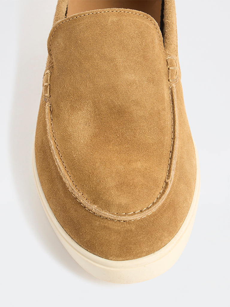 SOLEPLAY Brown Suede Loafers