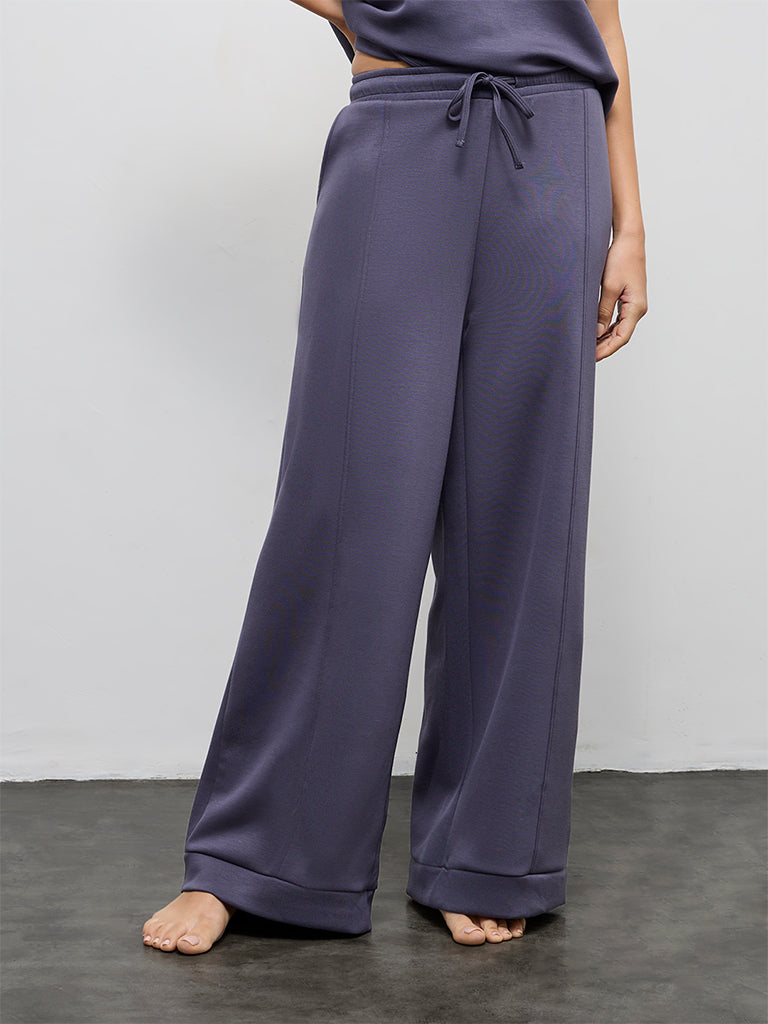 Wunderlove Charcoal Solid High-Rise Pants