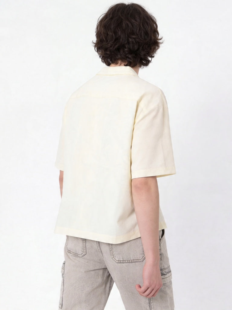 Boys Off-White Printed Shirt