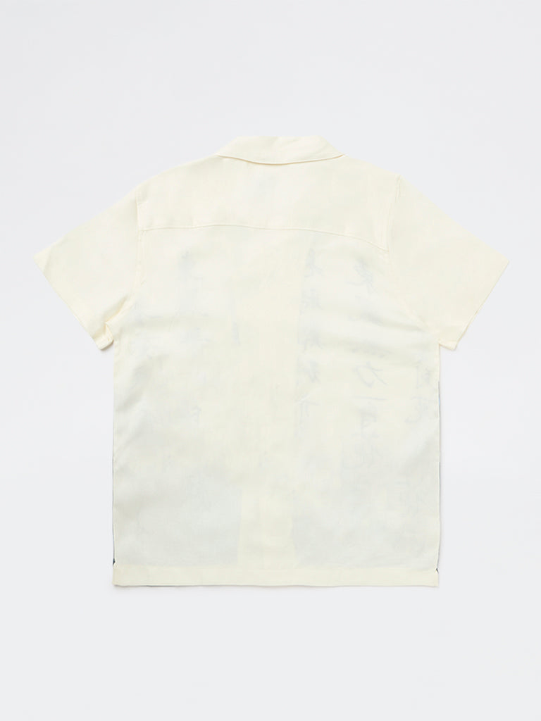 Boys Off-White Printed Shirt