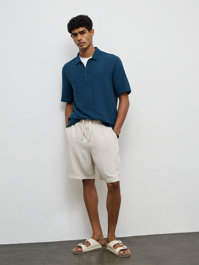 ETA Off-White Relaxed-Fit Mid-Rise Shorts
