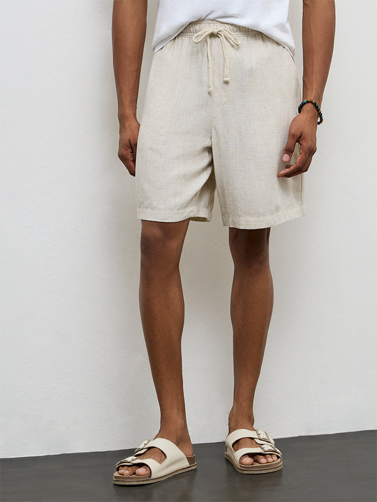 ETA Off-White Relaxed-Fit Mid-Rise Shorts
