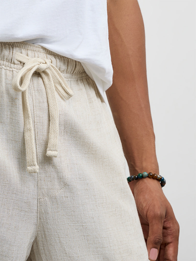 ETA Off-White Relaxed-Fit Mid-Rise Shorts