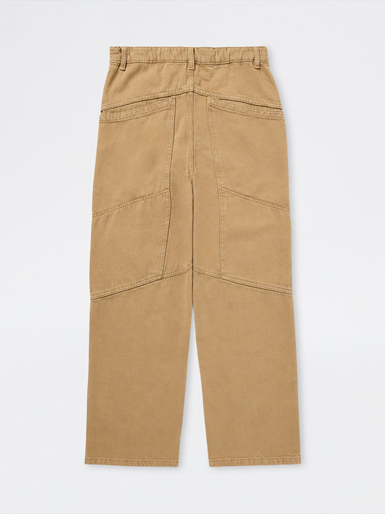 Boys Khaki Relaxed-Fit Mid-Rise Jeans