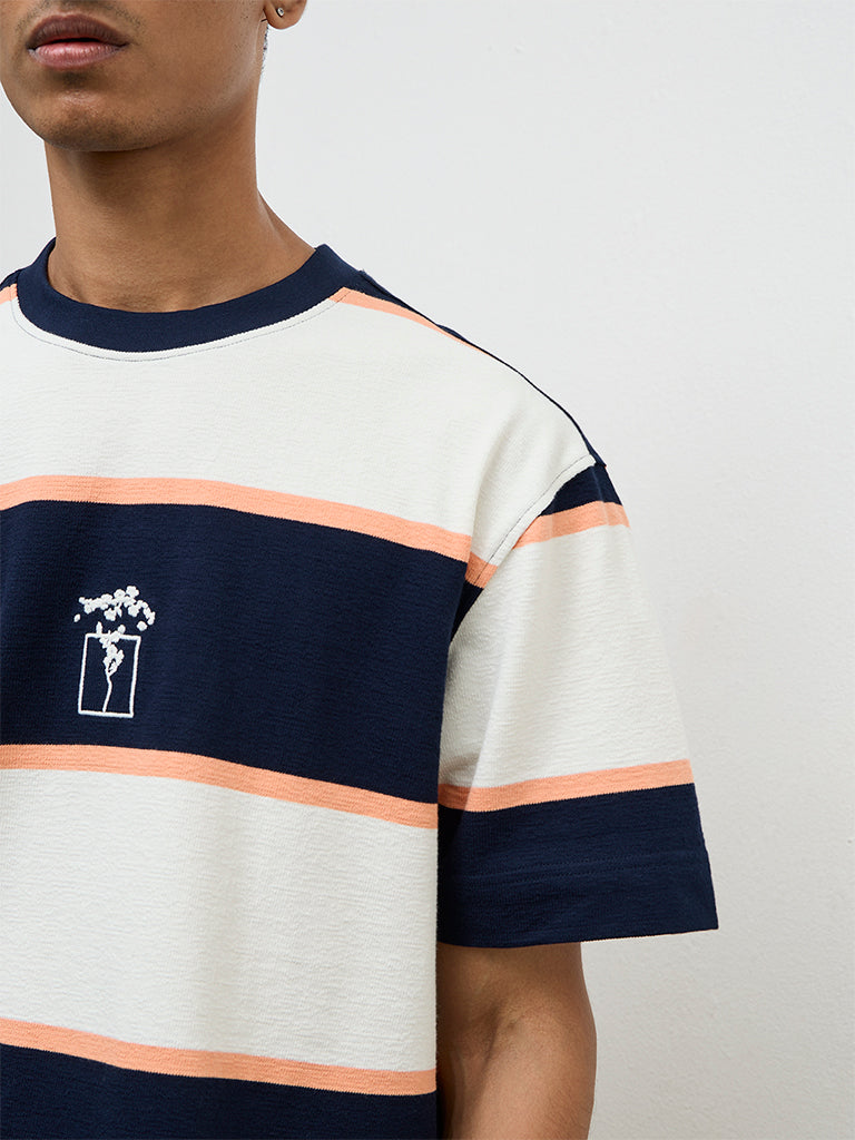 Nuon Multicolor-Blocked Relaxed-Fit Cotton T-Shirt