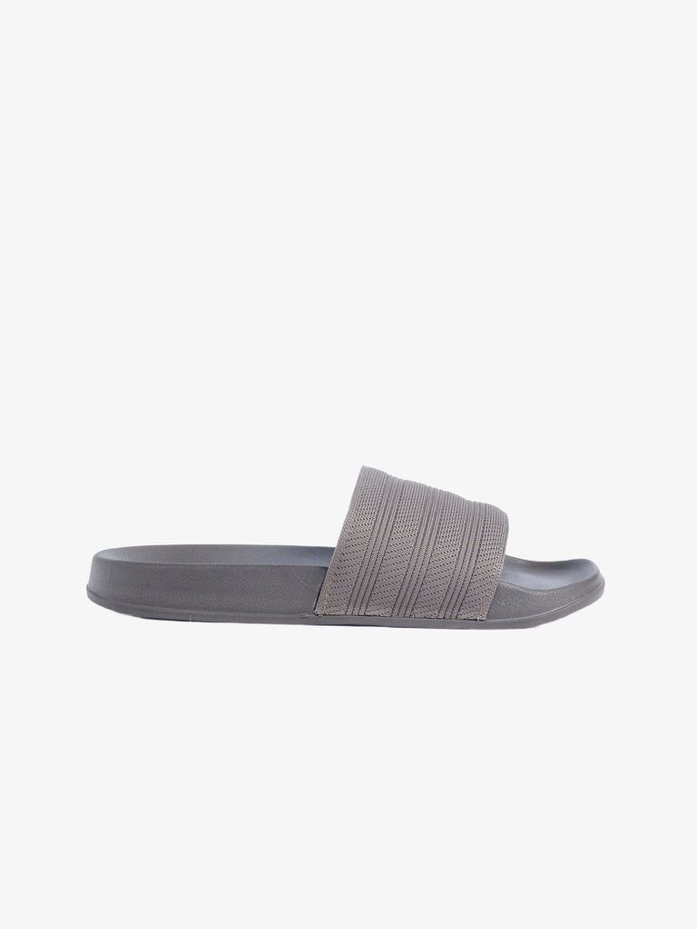 SOLEPLAY Taupe Textured Slides