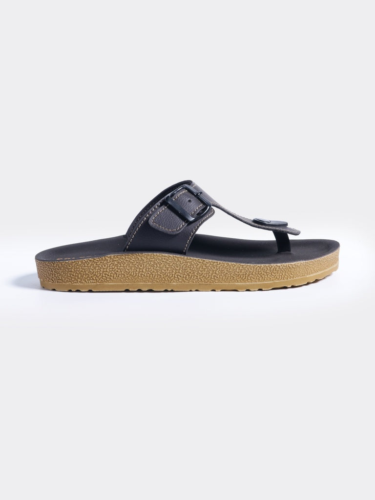 SOLEPLAY Brown Thong Slides